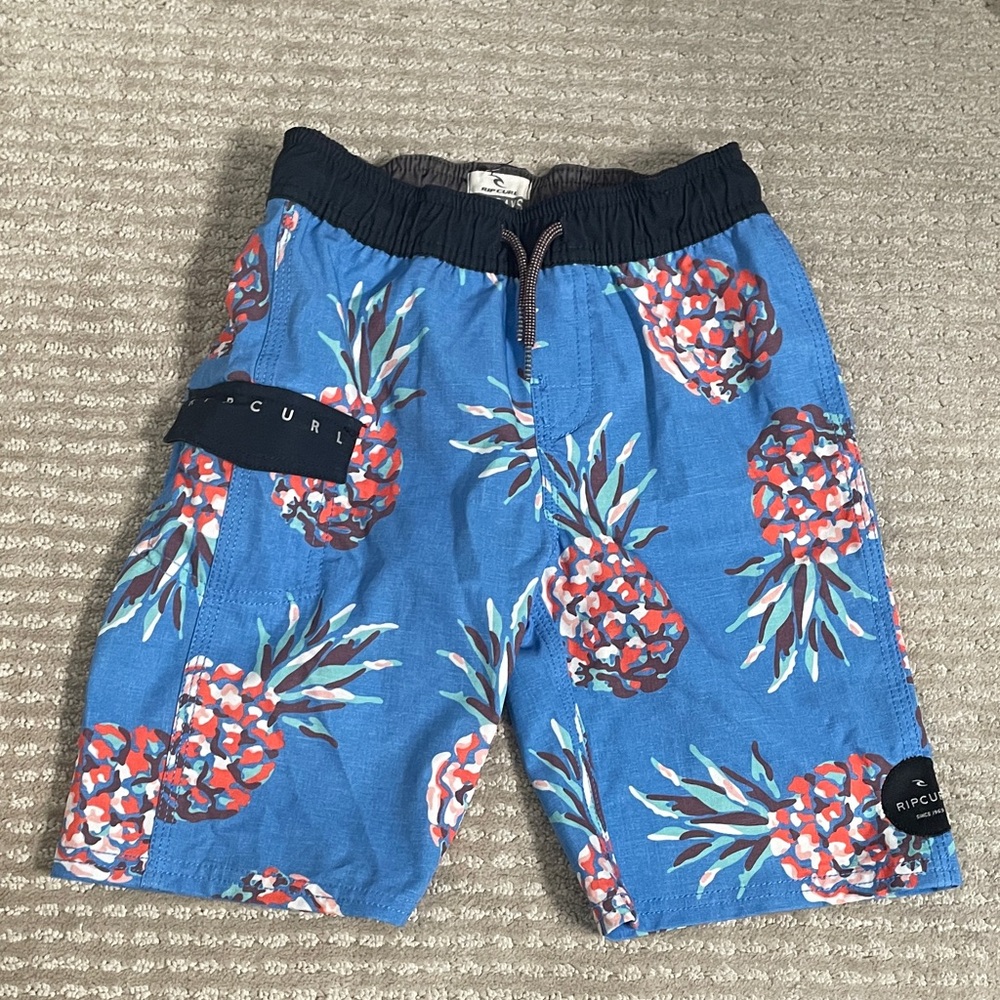 Rip Curl Blue Pineapple Pattern Swim Shorts